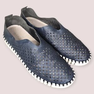 ILSE JACOBSEN Women's Tulip Perferated Slip-On Sneakers